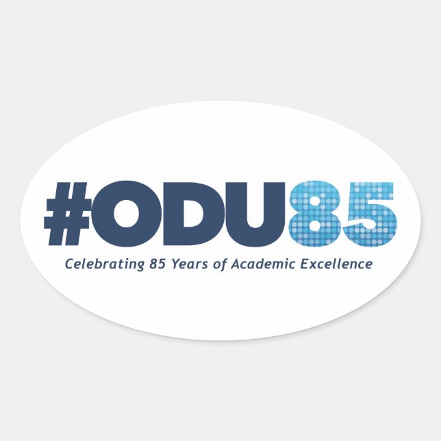 ODU 85th Anniversary Oval Sticker (Front)