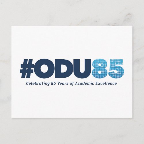 ODU 85th Anniversary Postcard