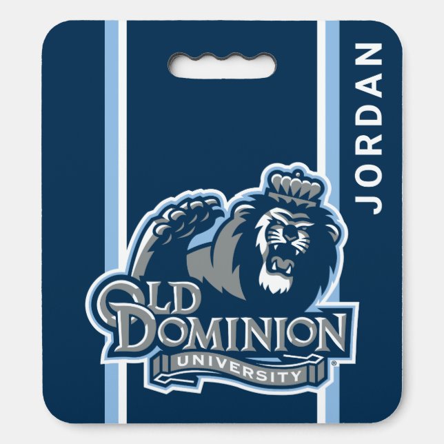 ODU - Old Dominion University Logo with Name Seat Cushion (Front Vertical)