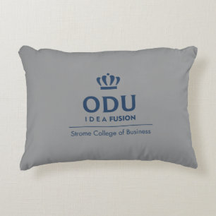 ODU Stacked Logo - Blue Decorative Pillow