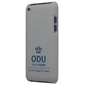 ODU Stacked Logo - Blue iPod Case-Mate Case (Back Left)