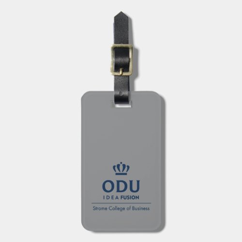 ODU Stacked Logo _ Blue Luggage Tag