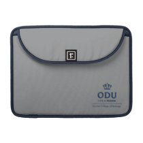 ODU Stacked Logo - Blue MacBook Pro Sleeve