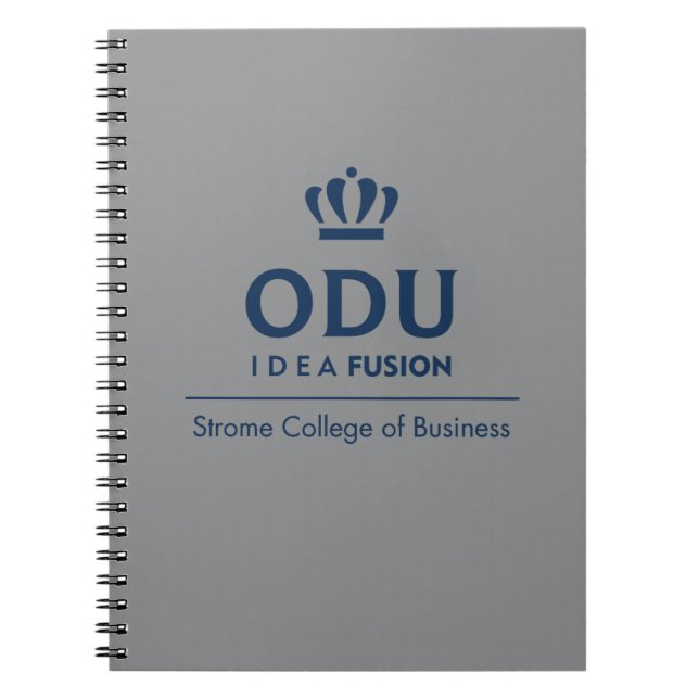 ODU Stacked Logo - Blue Notebook (Front)