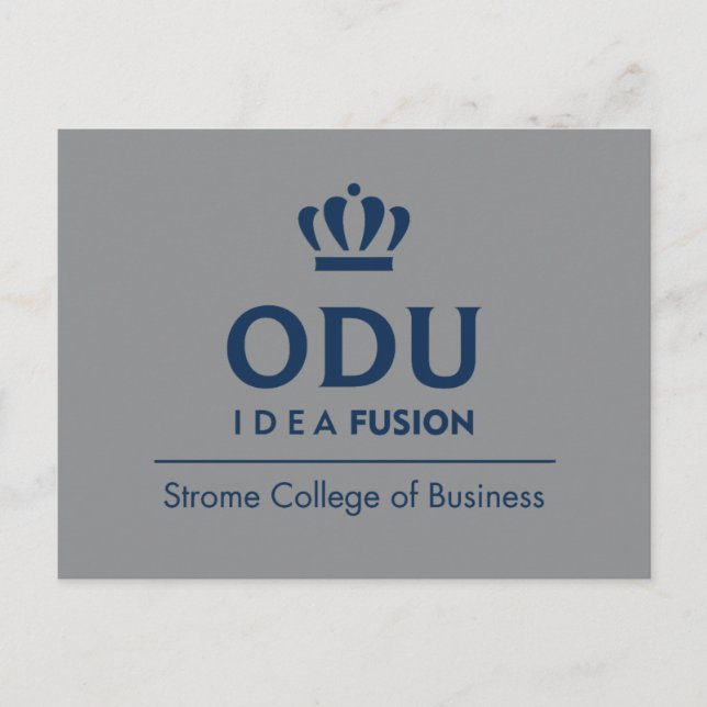 ODU Stacked Logo - Blue Postcard (Front)