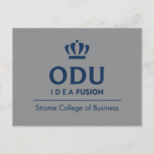 ODU Stacked Logo - Blue Postcard