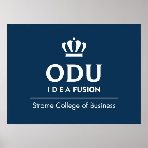 ODU Stacked Logo Poster