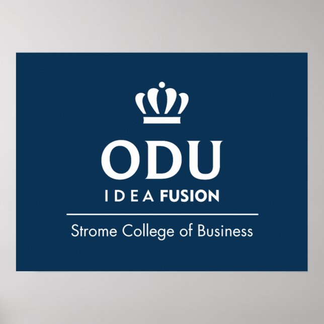 ODU Stacked Logo Poster (Front)
