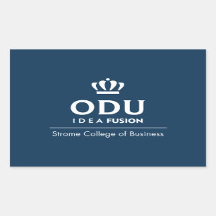 ODU Stacked Logo Rectangular Sticker