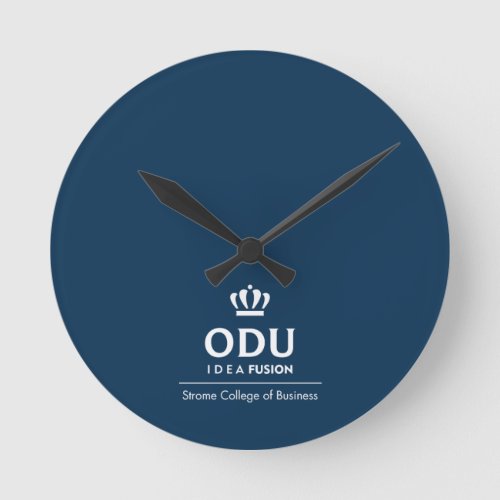 ODU Stacked Logo Round Clock