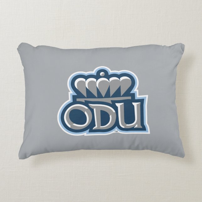 ODU Stacked with Crown Decorative Pillow (Front)
