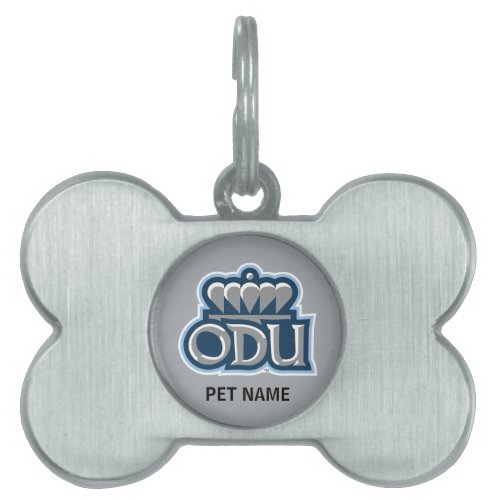 ODU Stacked with Crown Pet ID Tag