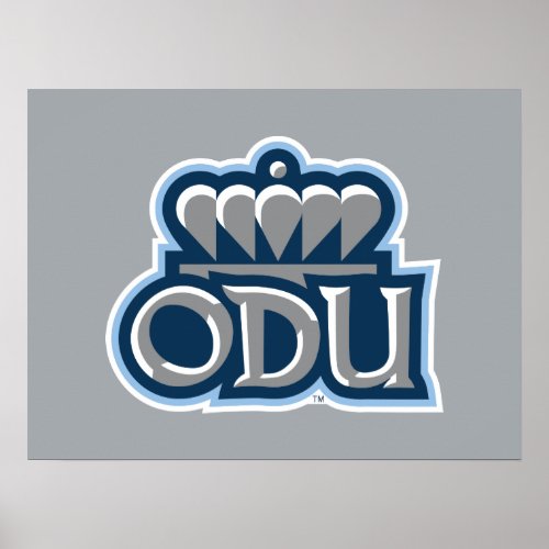 ODU Stacked with Crown Poster
