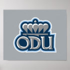 ODU Stacked with Crown Poster | Zazzle