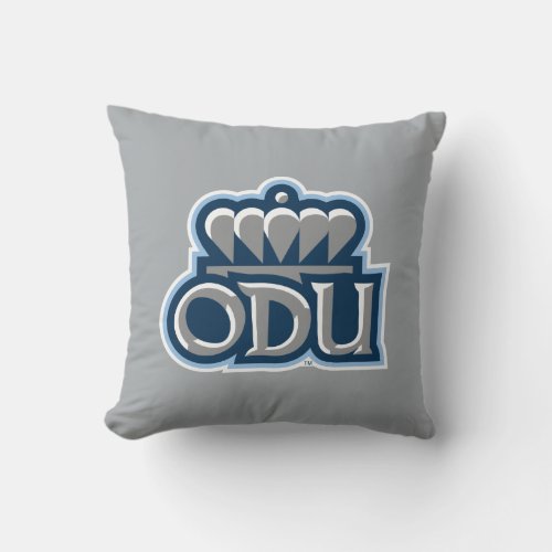 ODU Stacked with Crown Throw Pillow