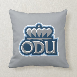 ODU Stacked with Crown Throw Pillow