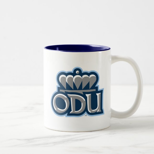ODU Stacked with Crown Two-Tone Coffee Mug (Right)
