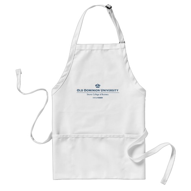 ODU Strome College of Business - Blue Adult Apron (Front)