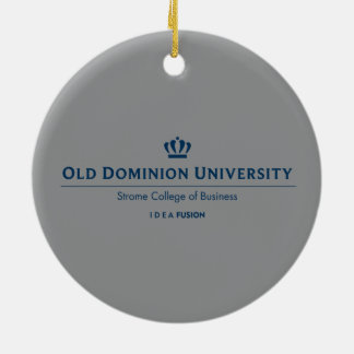 ODU Strome College of Business - Blue Ceramic Ornament