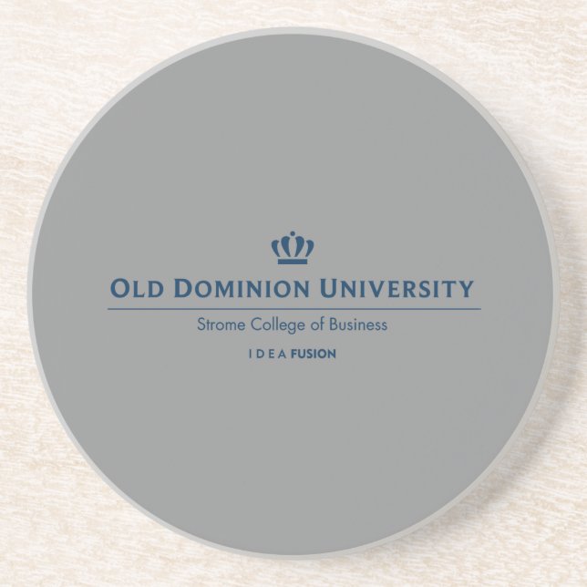 ODU Strome College of Business - Blue Drink Coaster (Front)