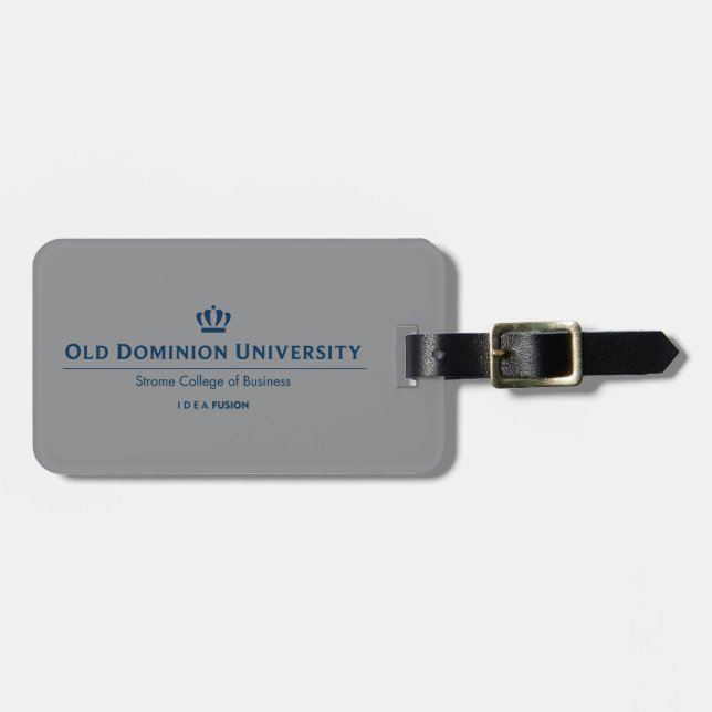 ODU Strome College of Business - Blue Luggage Tag (Front Horizontal)
