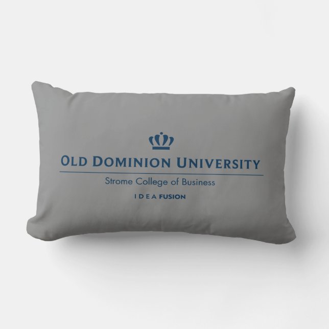 ODU Strome College of Business - Blue Lumbar Pillow (Front)