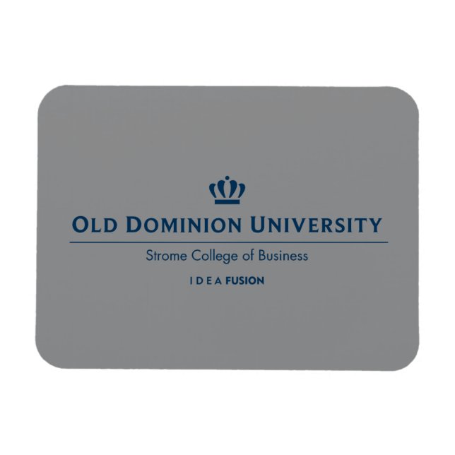 ODU Strome College of Business - Blue Magnet (Horizontal)