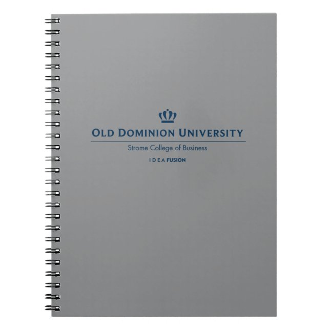 ODU Strome College of Business - Blue Notebook (Front)