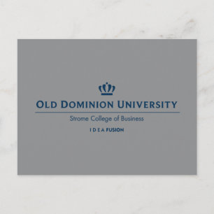 ODU Strome College of Business - Blue Postcard