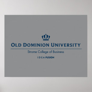 ODU Strome College of Business - Blue Poster