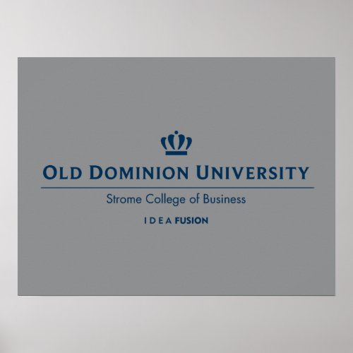 ODU Strome College of Business _ Blue Poster