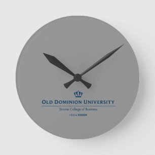 ODU Strome College of Business - Blue Round Clock