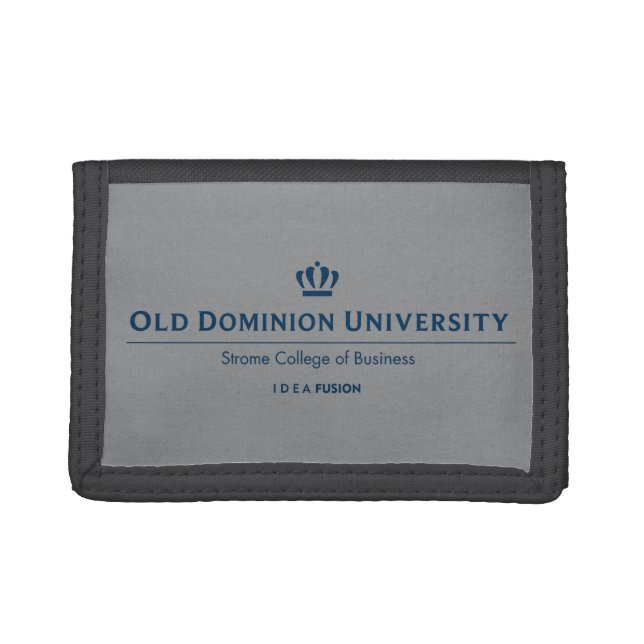 ODU Strome College of Business - Blue Trifold Wallet (Front)
