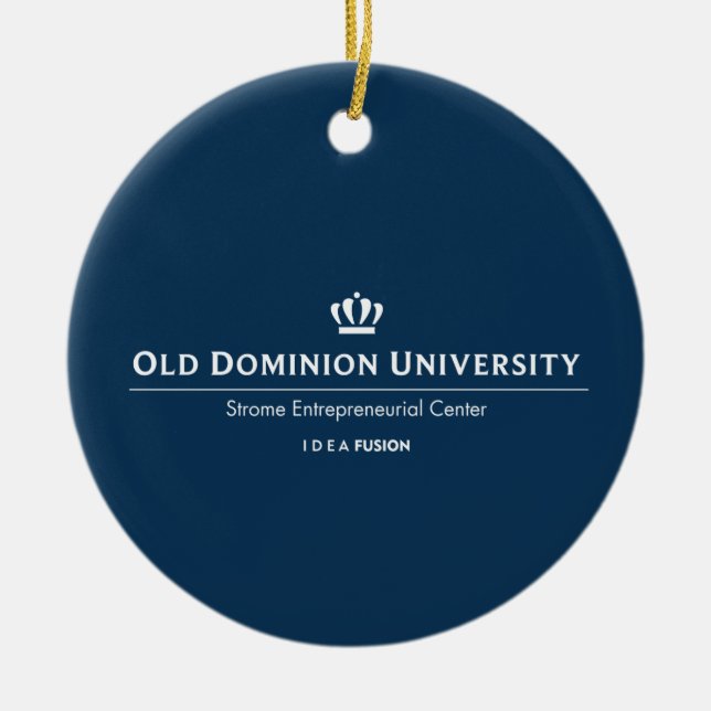 ODU Strome College of Business Ceramic Ornament (Front)