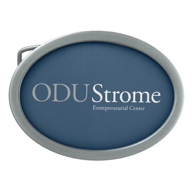 ODU Strome Entrepreneurial Center Oval Belt Buckle (Front)