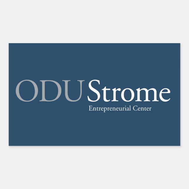 ODU Strome Entrepreneurial Center Rectangular Sticker (Front)