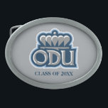 ODU with Crown and Class Year Oval Belt Buckle<br><div class="desc">Check out these official Old Dominion University products on Zazzle.com! All of these products are customizable with your name, class year, club, or sport. They make the perfect gift for the ODU student, alumni, family, friend, or fan in your life. Support the Monarchs and show off your ODU pride by...</div>