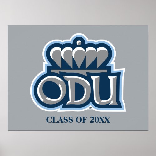 ODU with Crown and Class Year Poster