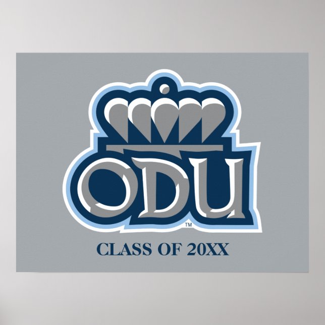 ODU with Crown and Class Year Poster (Front)