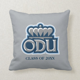 ODU with Crown and Class Year Throw Pillow