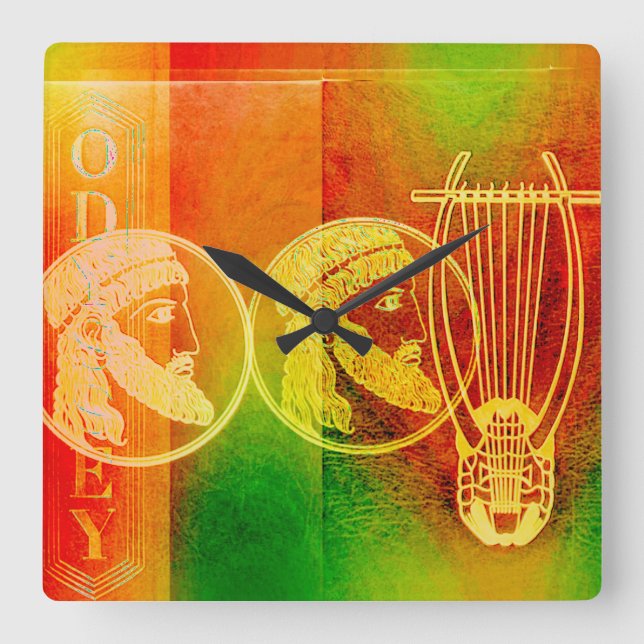 Odyssey Square Wall Clock (Front)
