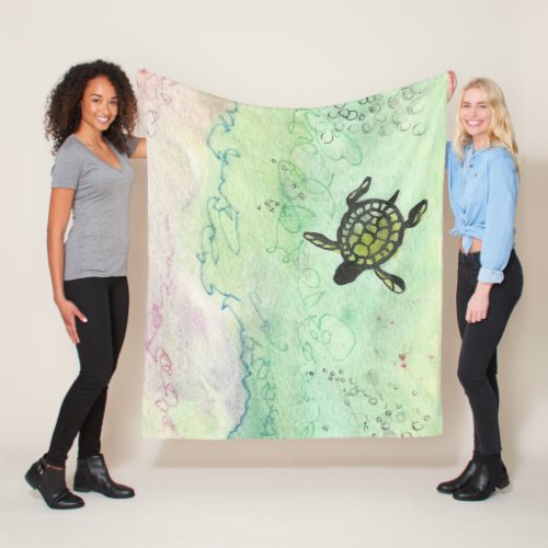 Odyssey Turtle Throw Blanket
