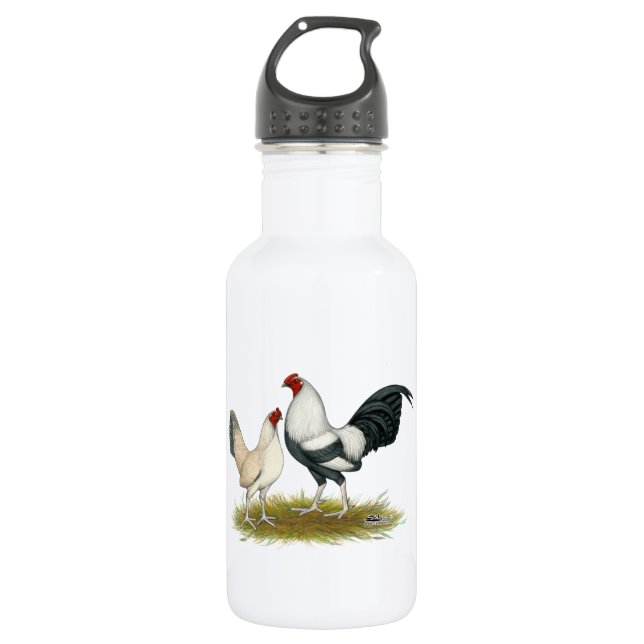 OE Game Blue Silver Wheaten Water Bottle (Front)