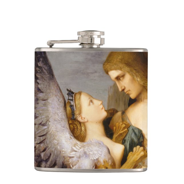 Oedipus and the Sphinx by Gustave Moreau Flask (Front)