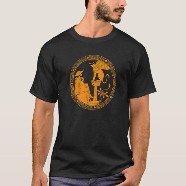 Oedipus and the Sphinx T-Shirt (Front)
