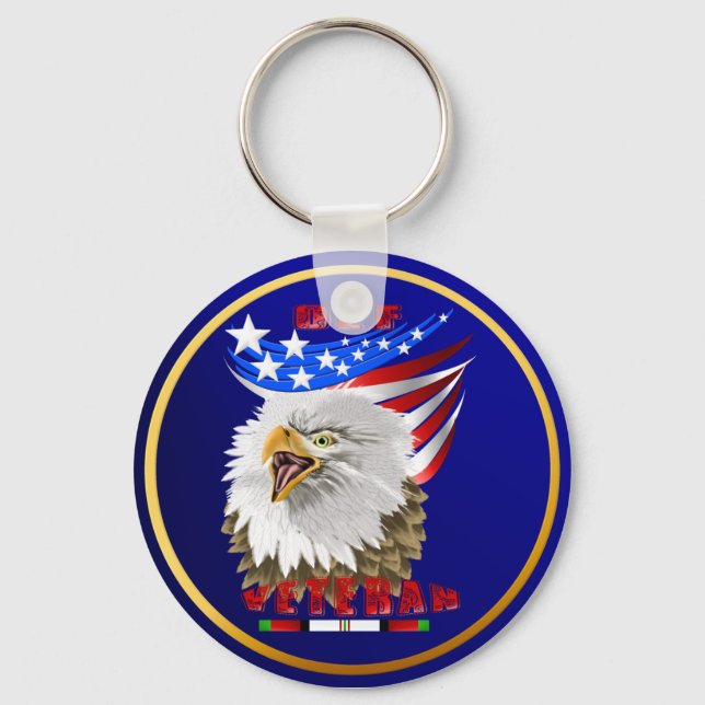 OEF Afghanistan Veteran Keychain (Front)
