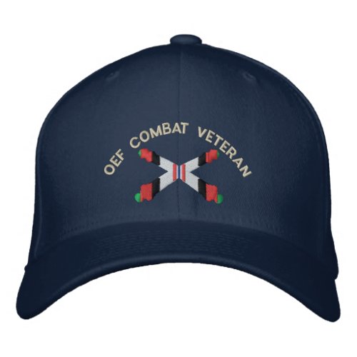 OEF Combat Veteran Artillery Crossed Cannon Hat