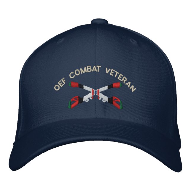 OEF Combat Veteran Cavalry Crossed Sabers Hat (Front)