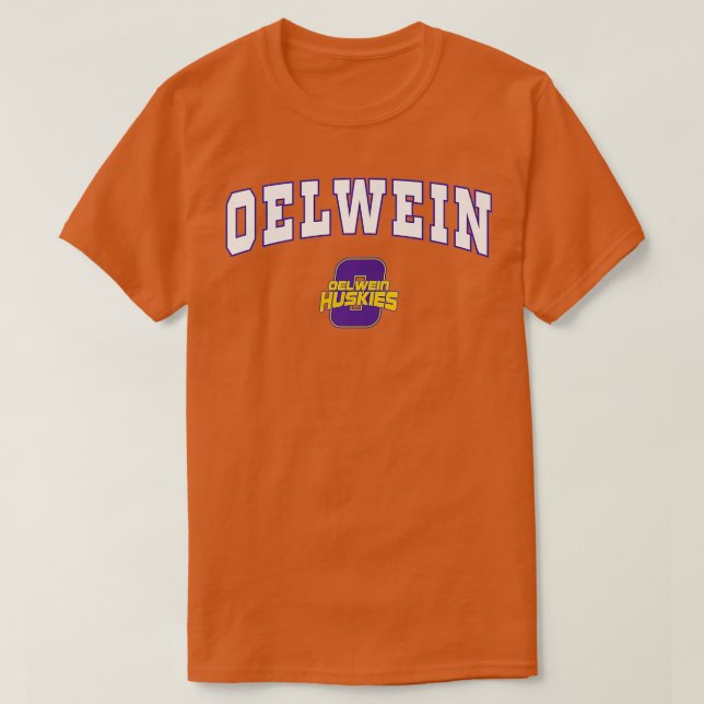 Oelwein High School Huskies Premium  T-Shirt (Design Front)