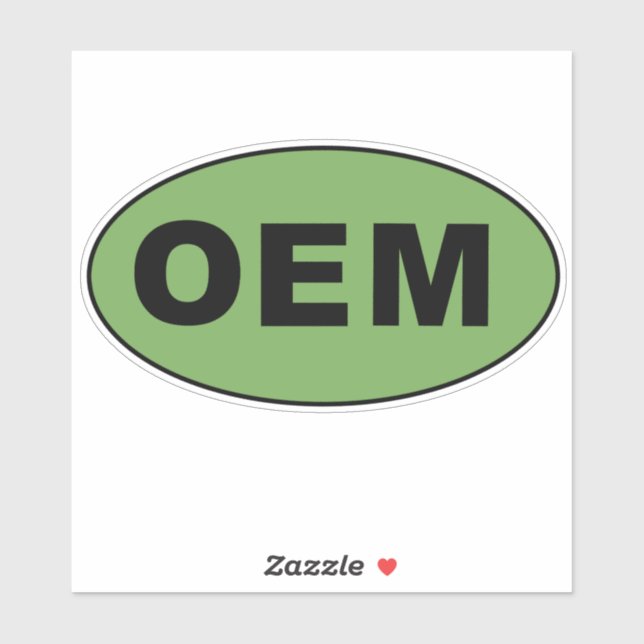 OEM, Original, Equiptment, Manufacture Sticker (Sheet)